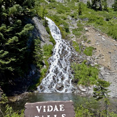 Vidae Falls on the East Rim of Crater Lake, Oregon